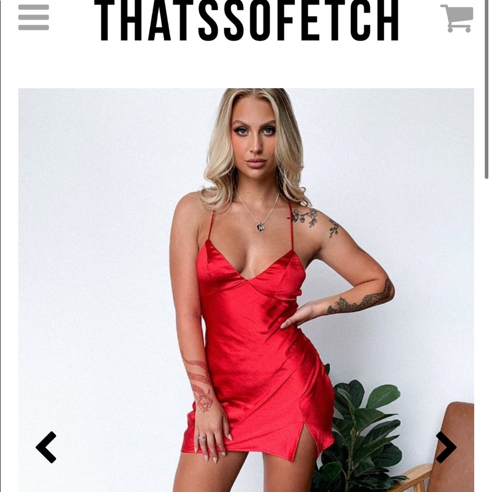 Thatssofetch Nala Dress- Red